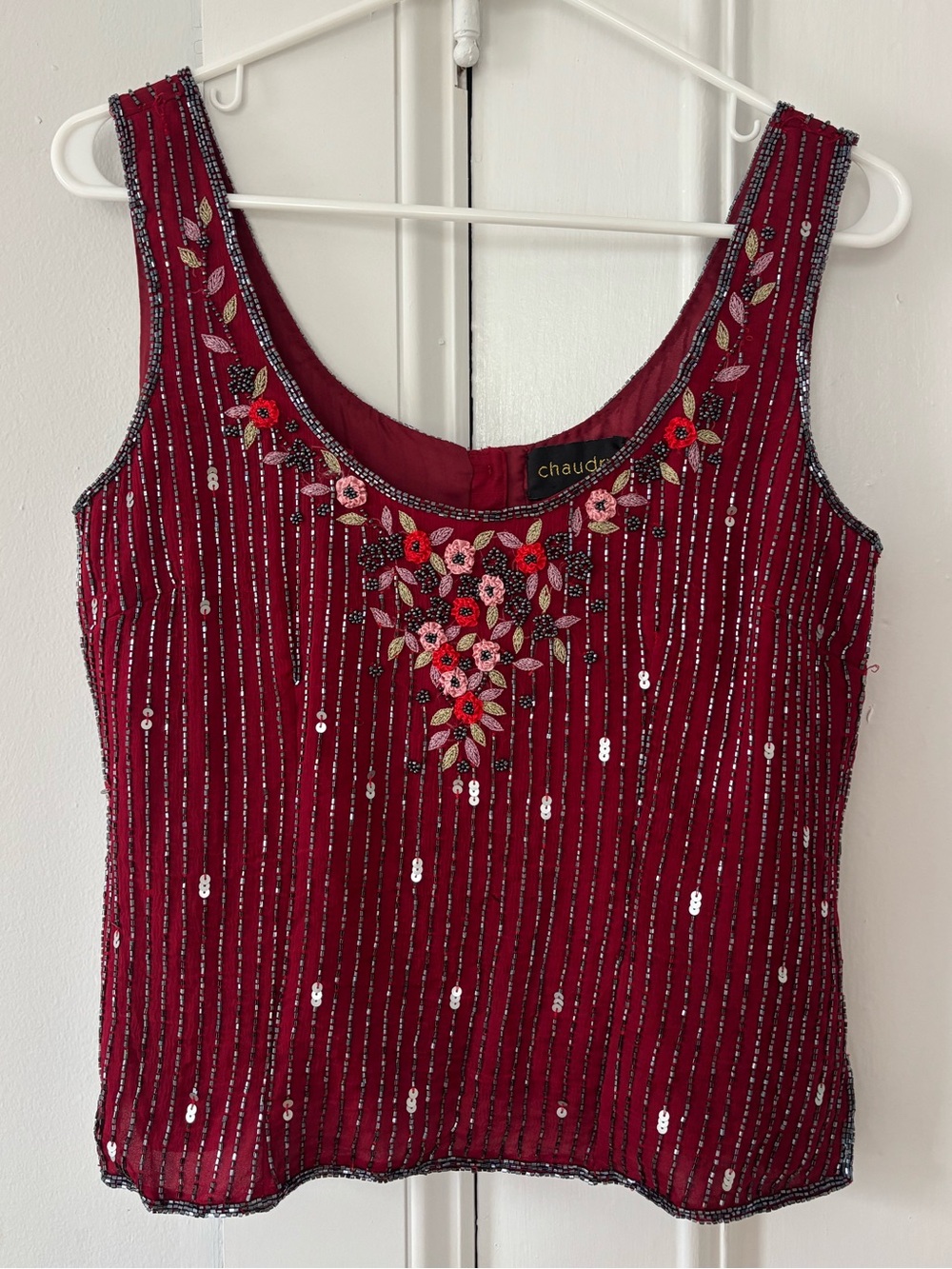 Vintage Chaudry beaded tank top